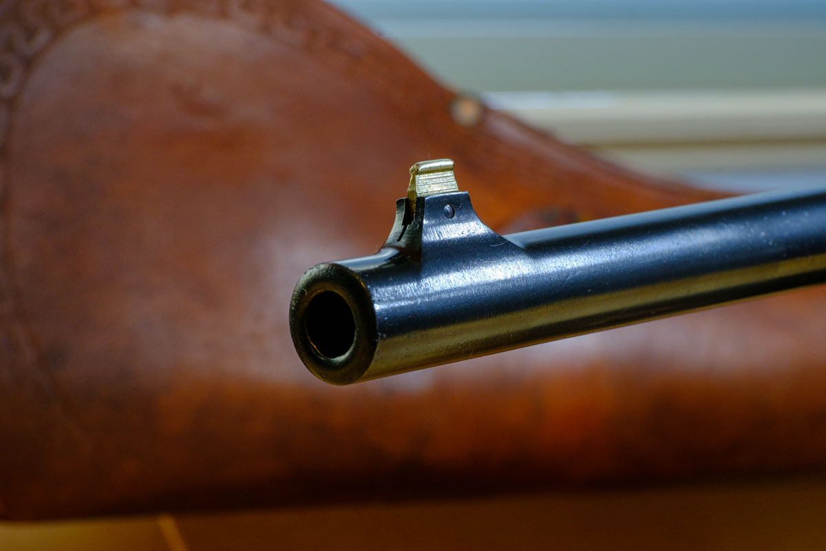 Barrel and brass sight